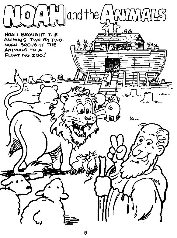 Noahs Ark Colouring